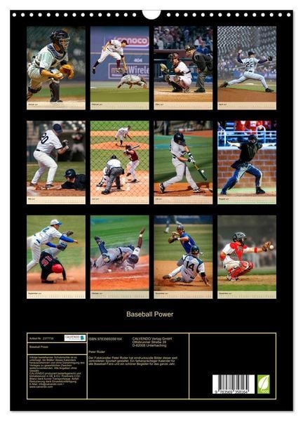 Produktbild: Baseball Power (Wandkalender 2027 DIN A3 hoch), CALVENDO Monatskalender