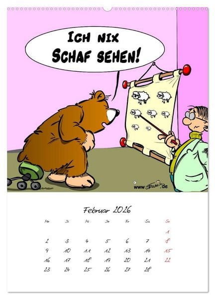 Produktbild: Trumix Cartoons - Gesundheit (Wandkalender 2026 DIN A2 hoch), CALVENDO Monatskalender