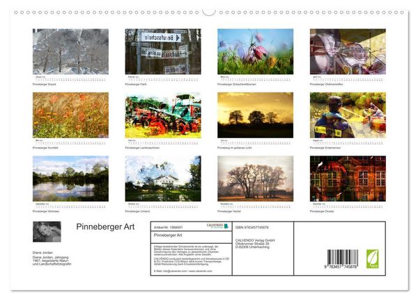 Produktbild: Pinneberger Art (hochwertiger Premium Wandkalender 2026 DIN A2 quer), Kunstdruck in Hochglanz