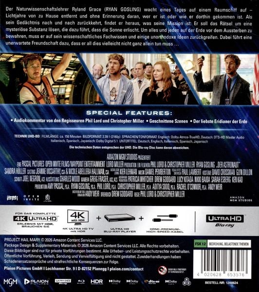 Produktbild: Der Astronaut (4K-UHD+Blu-ray)
