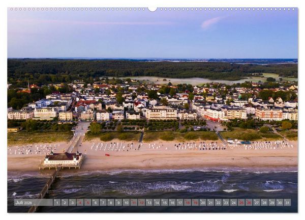 Produktbild: USEDOM Die drei Seeb&auml;der Ahlbeck - Heringsdorf - Bansin (hochwertiger Premium Wandkalender 2026 DIN A2 quer), Kunstdruck in Hochglanz