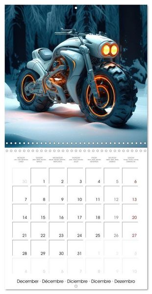 Produktbild: Crazy fantasy Motorbikes (Wall Calendar 2026 12 &times; 12 Inch) CALVENDO 12 Month Wall Calendar