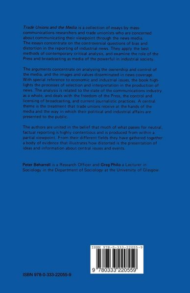 Produktbild: Trade Unions and the Media