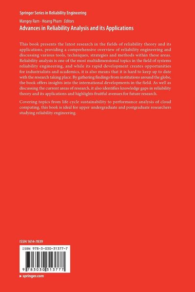 Produktbild: Advances in Reliability Analysis and its Applications