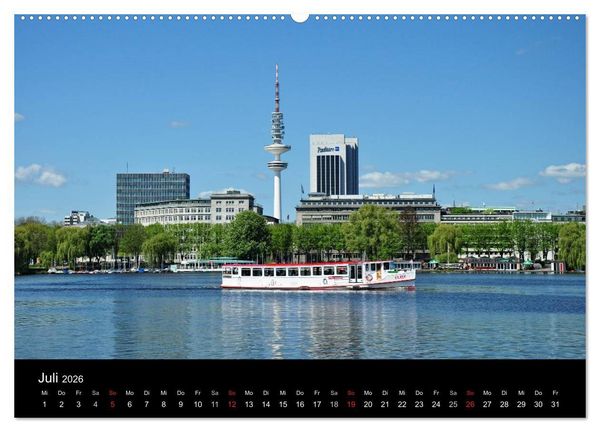 Produktbild: Hamburg . Das Tor zur Welt... (hochwertiger Premium Wandkalender 2026 DIN A2 quer), Kunstdruck in Hochglanz