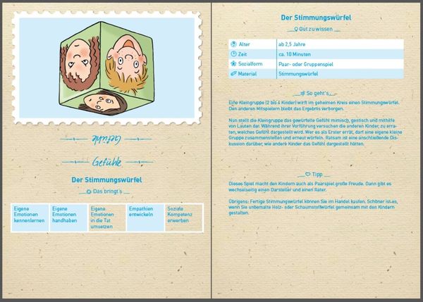 Produktbild: Die U3-Spielekartei - Gefühle, Rituale, Wahrnehmung (Spiel)
