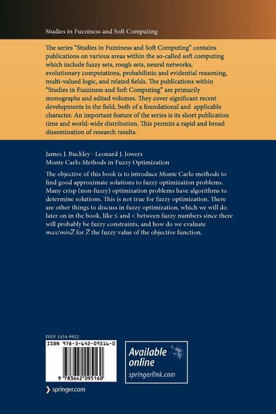 Produktbild: Monte Carlo Methods in Fuzzy Optimization