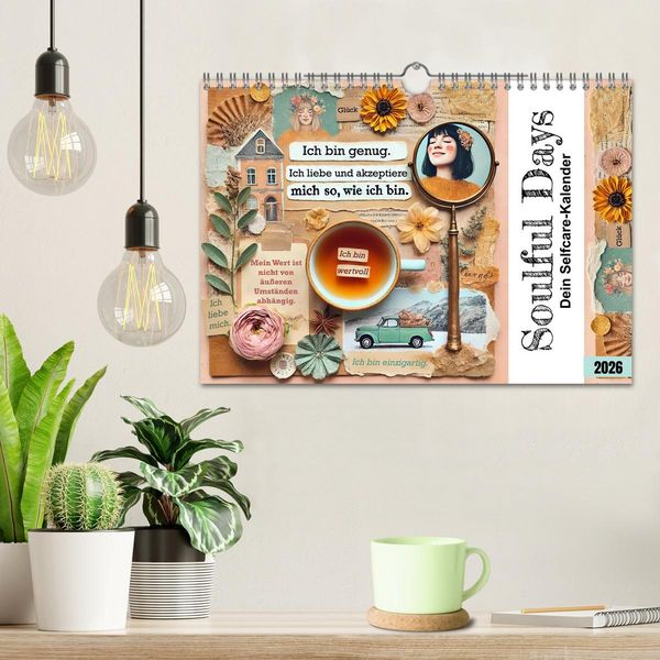 Produktbild: Soulful Days - Dein Selfcare-Kalender (Wandkalender 2026 DIN A4 quer), CALVENDO Monatskalender
