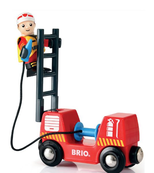 Produktbild: BRIO World - Bahn Feuerwehr Set