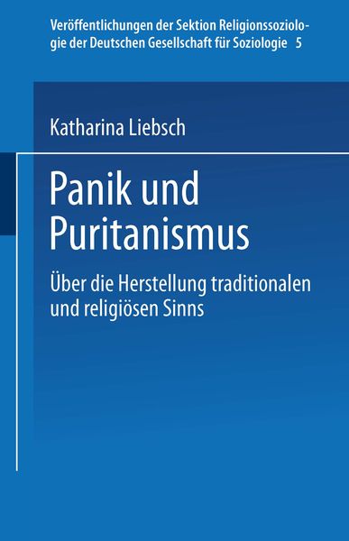 Produktbild: Panik und Puritanismus