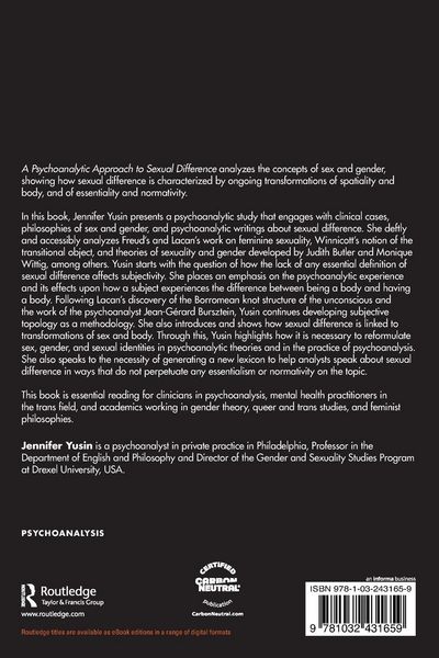 Produktbild: A Psychoanalytic Approach to Sexual Difference