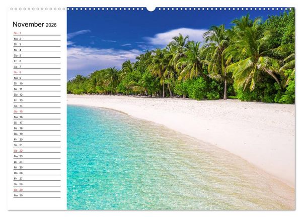 Produktbild: Traumstr&auml;nde in der Karibik (hochwertiger Premium Wandkalender 2026 DIN A2 quer), Kunstdruck in Hochglanz