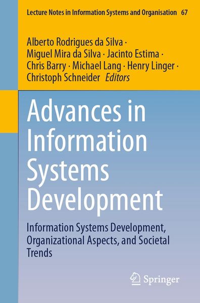 Produktbild: Advances in Information Systems Development