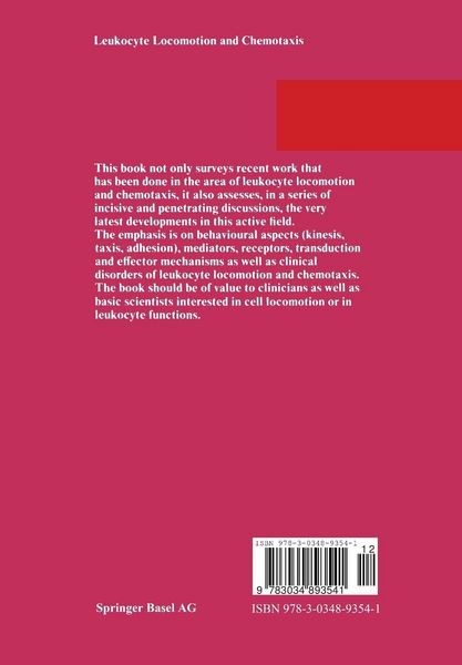 Produktbild: Leukocyte Locomotion and Chemotaxis