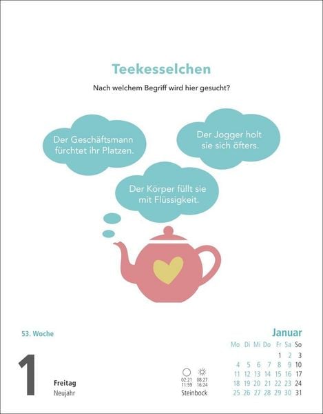 Produktbild: Stefan Heine Gehirnjogging Tagesabrei&szlig;kalender 2027