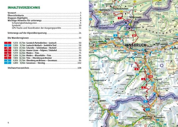 Produktbild: ROTHER Wanderf&uuml;hrer Alpen&uuml;berquerung Garmisch &ndash; Sterzing. 7 Etappen von Oberbayern nach S&uuml;dtirol &ndash; mit zwei Varianten
