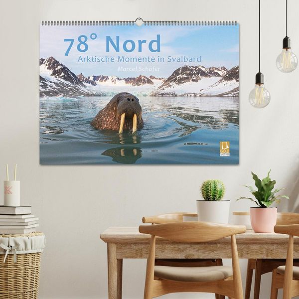 Produktbild: 78&deg; Nord - Arktische Momente in Svalbard (Wandkalender 2026 DIN A2 quer), CALVENDO Monatskalender