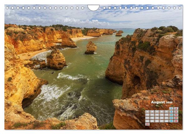 Produktbild: ALGARVE Portugals red coast (Wall Calendar 2026 DIN A4 landscape), CALVENDO 12 Month Wall Calendar