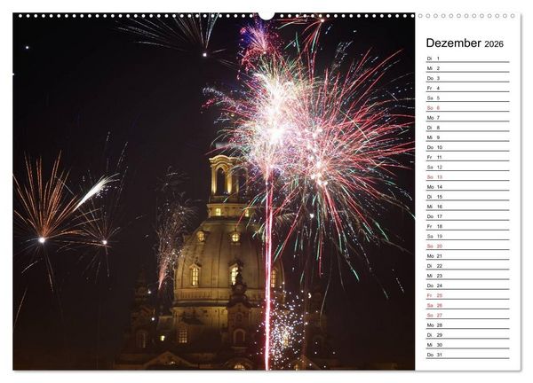 Produktbild: Barockstadt Dresden (Wandkalender 2026 DIN A2 quer), CALVENDO Monatskalender