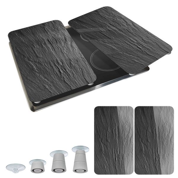 Produktbild: Herdabdeckplatte Universal Mod. Schiefer, 2er Set, f&uuml;r alle Herdarten geeignet