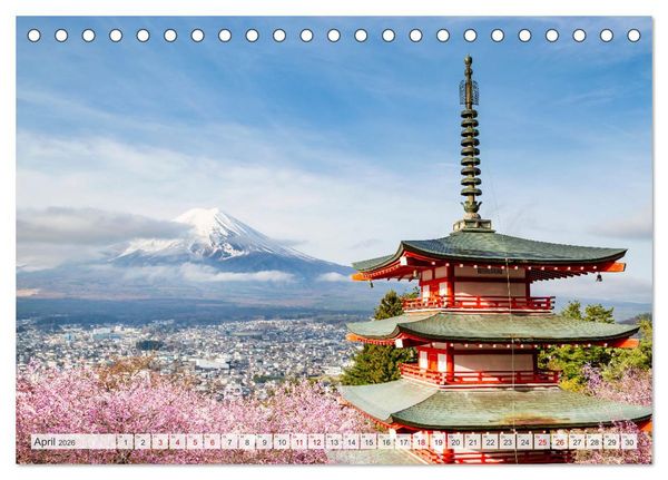 Produktbild: JAPAN Reise durch Zeit und Sch&ouml;nheit (Tischkalender 2026 DIN A5 quer), CALVENDO Monatskalender