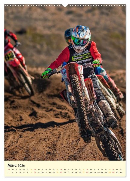 Produktbild: Motocross - einfach cool (Wandkalender 2026 DIN A2 hoch), CALVENDO Monatskalender