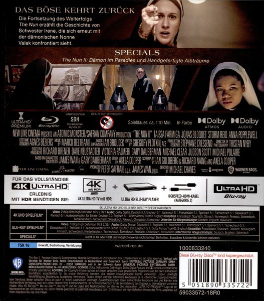 Produktbild: The Nun II (4K Ultra HD) + (Blu-ray)