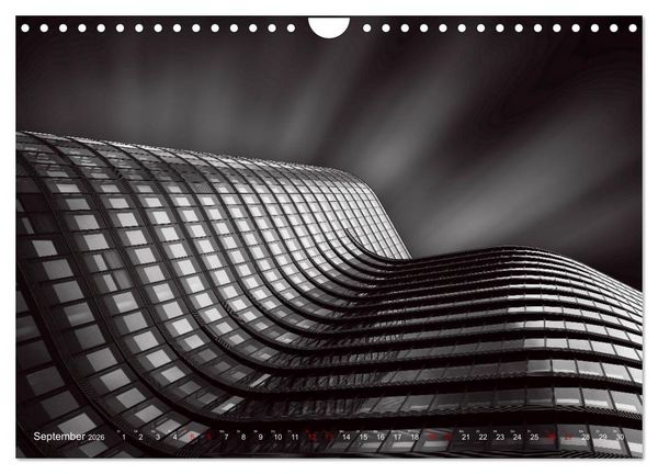 Produktbild: Monochrome Architektur (Wandkalender 2026 DIN A4 quer), CALVENDO Monatskalender