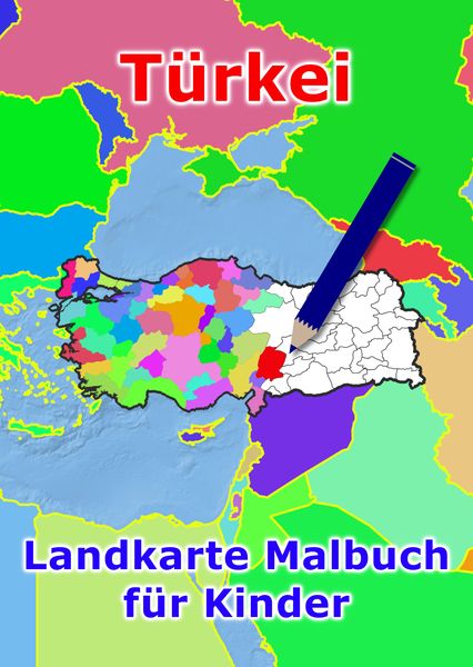 Produktbild: T&uuml;rkei Landkarte Malbuch f&uuml;r Kinder