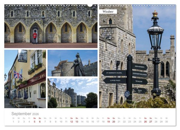 Produktbild: Erlesene Ansichten Britanniens (Wandkalender 2026 DIN A2 quer), CALVENDO Monatskalender