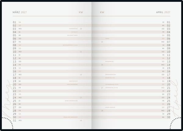 Produktbild: rido/id&eacute; 7021507017 Buchkalender Premium Young Line 2027 "Greeny" A5, Papier