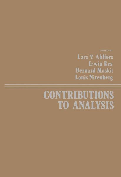 Produktbild: Contributions to Analysis