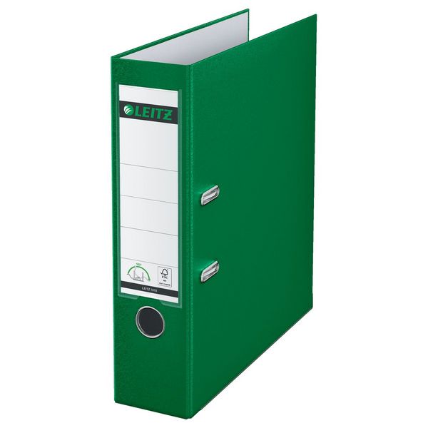 Produktbild: Leitz Ordner 1010 DIN A4 R&uuml;ckenbreite: 80 mm Gr&uuml;n 2 B&uuml;gel 10105055