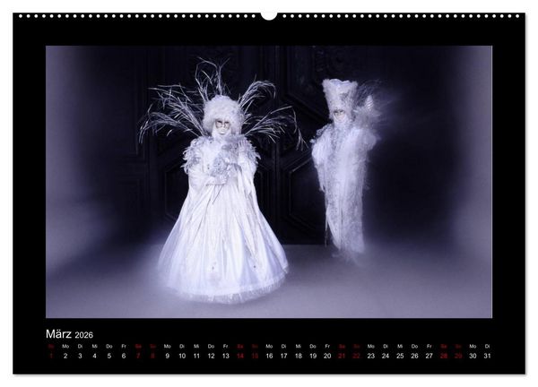 Produktbild: Venezianischer Karneval (hochwertiger Premium Wandkalender 2026 DIN A2 quer), Kunstdruck in Hochglanz
