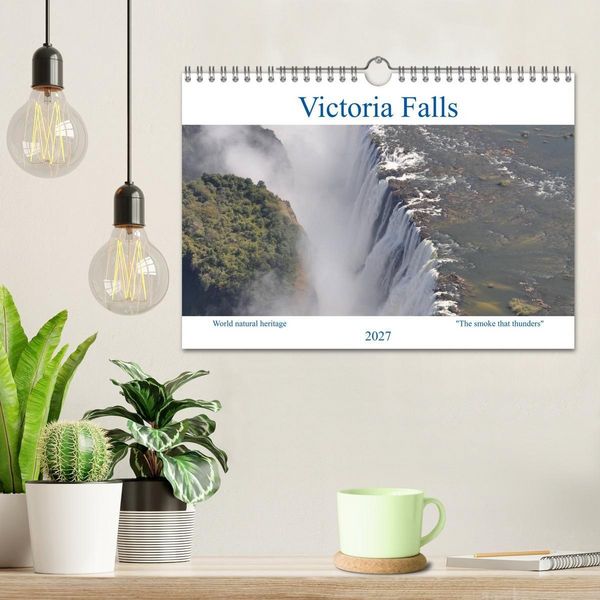 Produktbild: World natural heritage Victoria Falls - The smoke that thunders (Wall Calendar 2027 DIN A4 landscape), CALVENDO 12 Month Wall Calendar