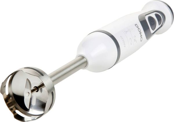 Produktbild: DOMO DO1089M Stabmixer 600 W mit Messbecher, Mixstab f&uuml;r Suppen, Schneebesenaufsatz, mit Zerkleinereraufsatz Wei&szlig;