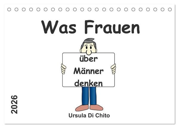 Produktbild: Was Frauen &uuml;ber M&auml;nner denken (Tischkalender 2026 DIN A5 quer), CALVENDO Monatskalender