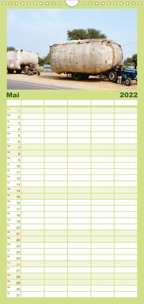 Produktbild: Familienplaner Alltagsleben in Indien (Wandkalender 2022 , 21 cm x 45 cm, hoch)