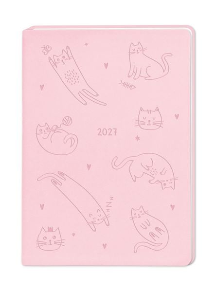 Produktbild: Terminplaner Lederlook 2027 Rosa