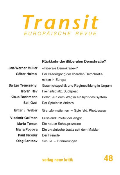 Produktbild: Transit 48. Europ&auml;ische Revue