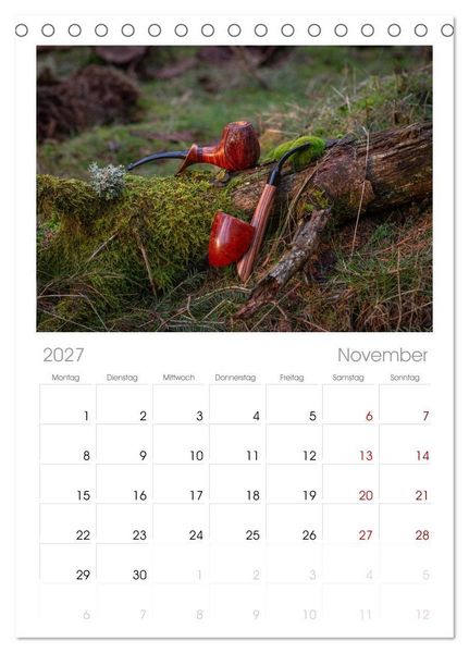 Produktbild: Tischplaner 2027 - Tabakpfeifenkunst (A5 Tischkalender zum Aufstellen) CALVENDO