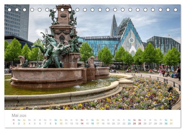 Produktbild: Leipzig - Spaziergang durch Epochen (Tischkalender 2026 DIN A5 quer), CALVENDO Monatskalender