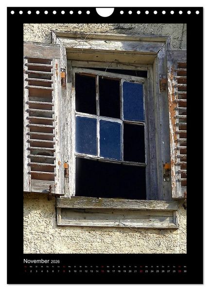 Produktbild: Die Faszination alter Fenster und T&uuml;ren (Wandkalender 2026 DIN A4 hoch), CALVENDO Monatskalender