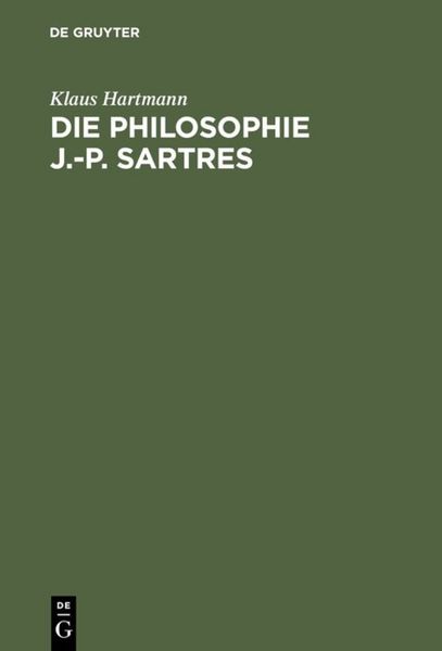 Produktbild: Die Philosophie J.-P. Sartres