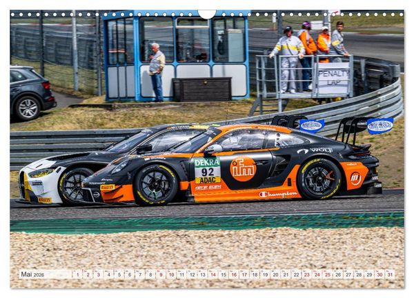 Produktbild: Super Sportwagen aus Zuffenhausen beim GT MASTERS (Wandkalender 2026 DIN A3 quer), CALVENDO Monatskalender