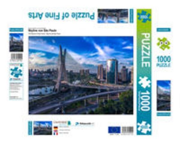 CALVENDO Puzzle Skyline von São Paulo | 1000 Teile Lege-Größe 64x48cm Foto-Puzzle für glückliche Stunden
