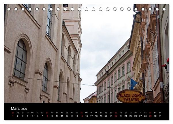 Produktbild: Prager Ansichten (Tischkalender 2026 DIN A5 quer), CALVENDO Monatskalender
