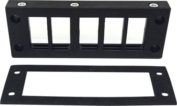 Produktbild: TRU COMPONENTS DVK 24/10 Kabeleinf&uuml;hrungsleiste Klemm-&Oslash; (max.) 16 mm Polyamid Schwarz 1 St.