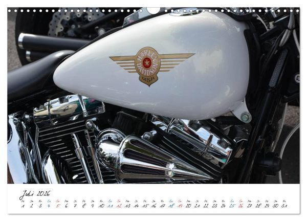 Produktbild: Harley Davidson - Details einer Legende (Wandkalender 2026 DIN A3 quer), CALVENDO Monatskalender