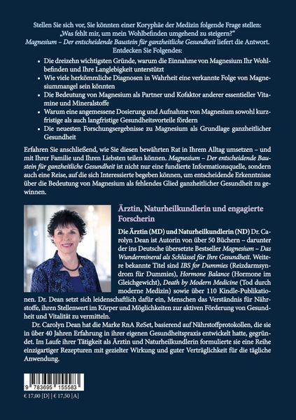 Produktbild: Magnesium - Der entscheidende Baustein f&uuml;r ganzheitliche Gesundheit